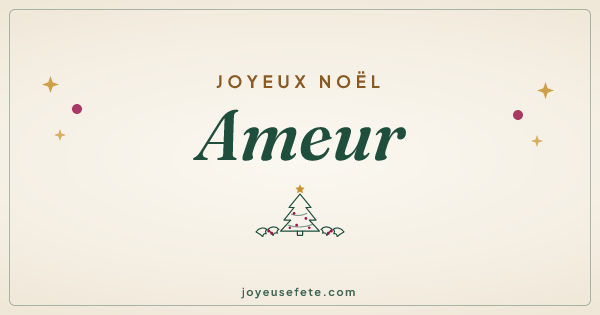 Image « Joyeux Noël Ameur » au format large