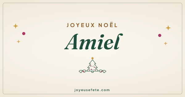 Image « Joyeux Noël Amiel » au format large