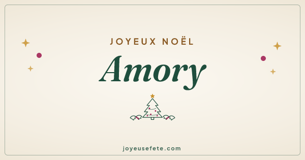 Image « Joyeux Noël Amory » au format large