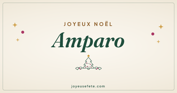 Image « Joyeux Noël Amparo » au format large