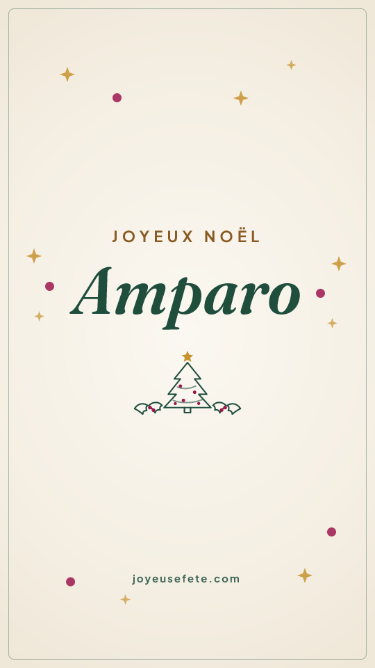 Image « Joyeux Noël Amparo » au format story