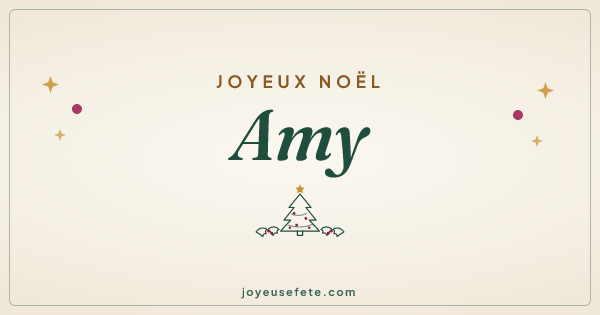 Image « Joyeux Noël Amy » au format large