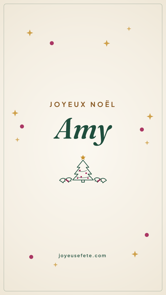 Image « Joyeux Noël Amy » au format story