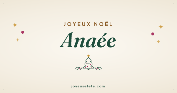 Image « Joyeux Noël Anaée » au format large