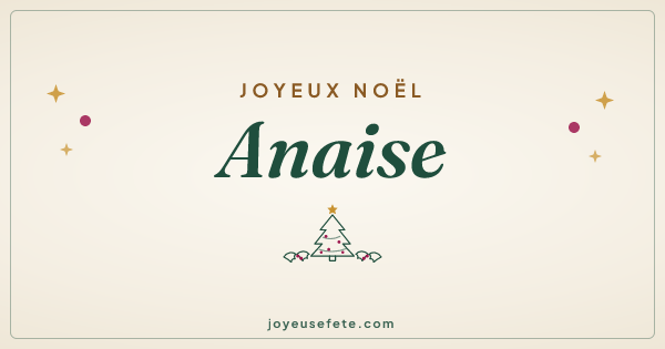 Image « Joyeux Noël Anaise » au format large