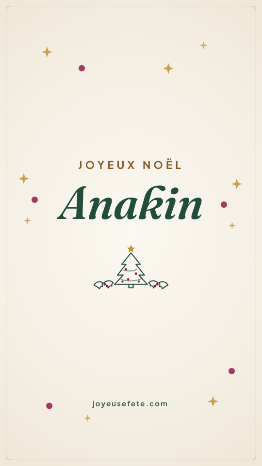 Image « Joyeux Noël Anakin » au format story