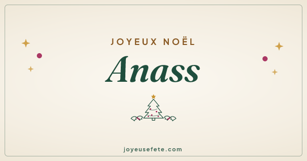 Image « Joyeux Noël Anass » au format large