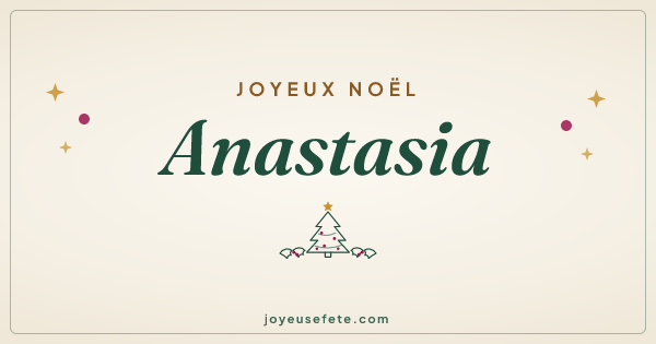 Image « Joyeux Noël Anastasia » au format large