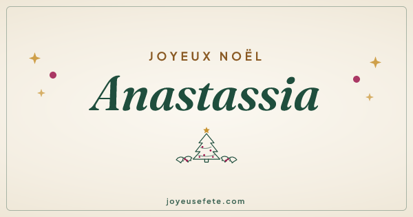 Image « Joyeux Noël Anastassia » au format large