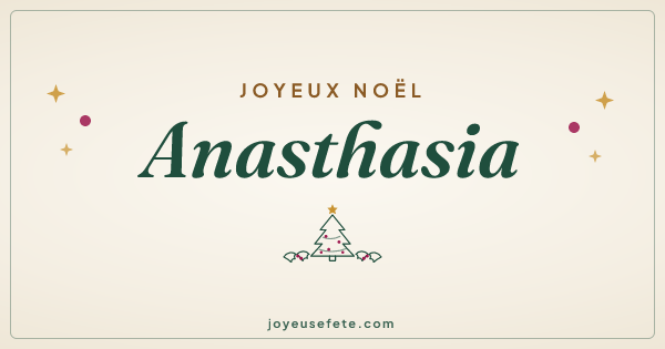 Image « Joyeux Noël Anasthasia » au format large
