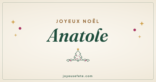 Image « Joyeux Noël Anatole » au format large