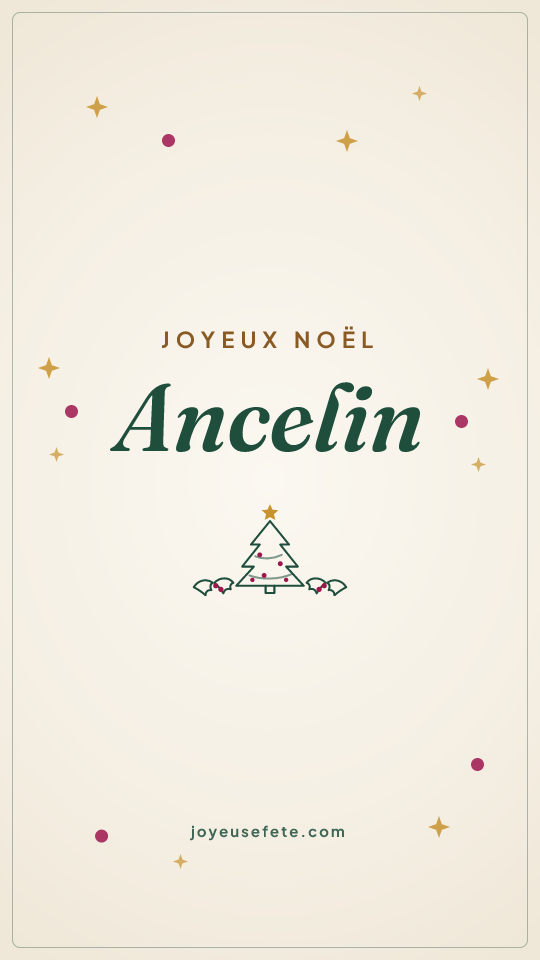 Image « Joyeux Noël Ancelin » au format story