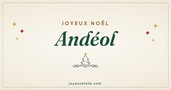 Image « Joyeux Noël Andéol » au format large