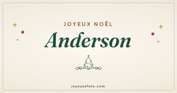 Image « Joyeux Noël Anderson » au format large