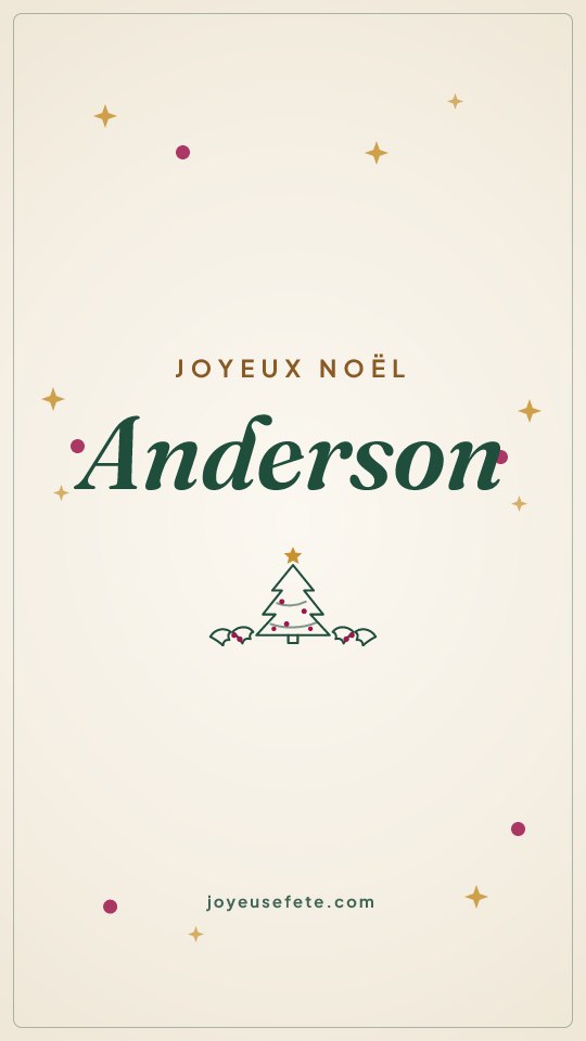 Image « Joyeux Noël Anderson » au format story