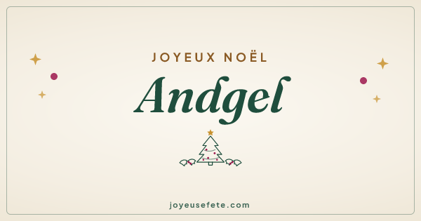 Image « Joyeux Noël Andgel » au format large