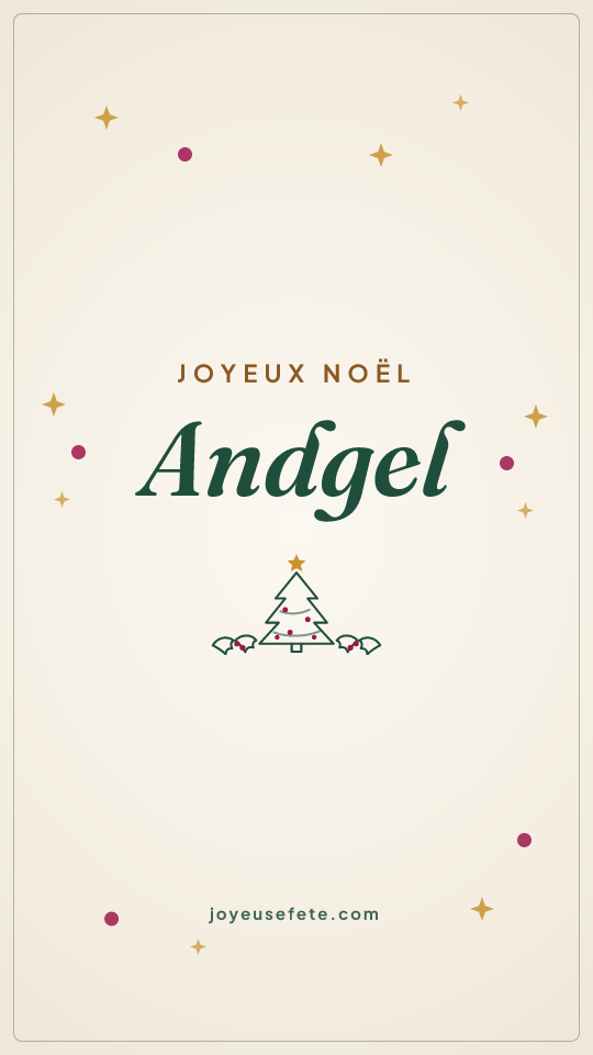 Image « Joyeux Noël Andgel » au format story