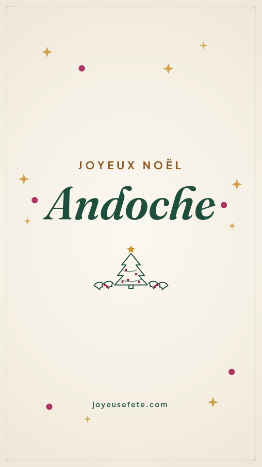Image « Joyeux Noël Andoche » au format story