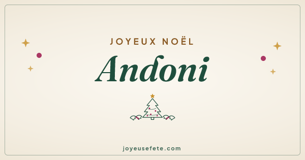 Image « Joyeux Noël Andoni » au format large