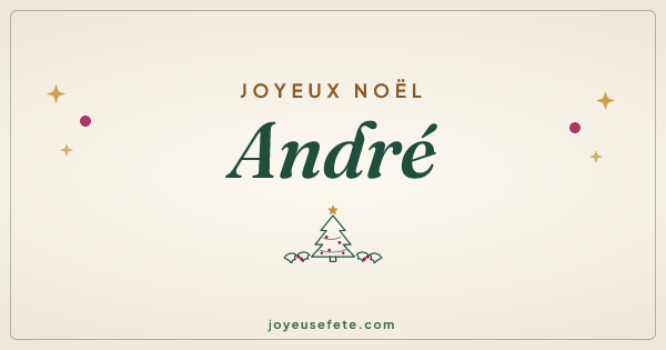 Image « Joyeux Noël André » au format large