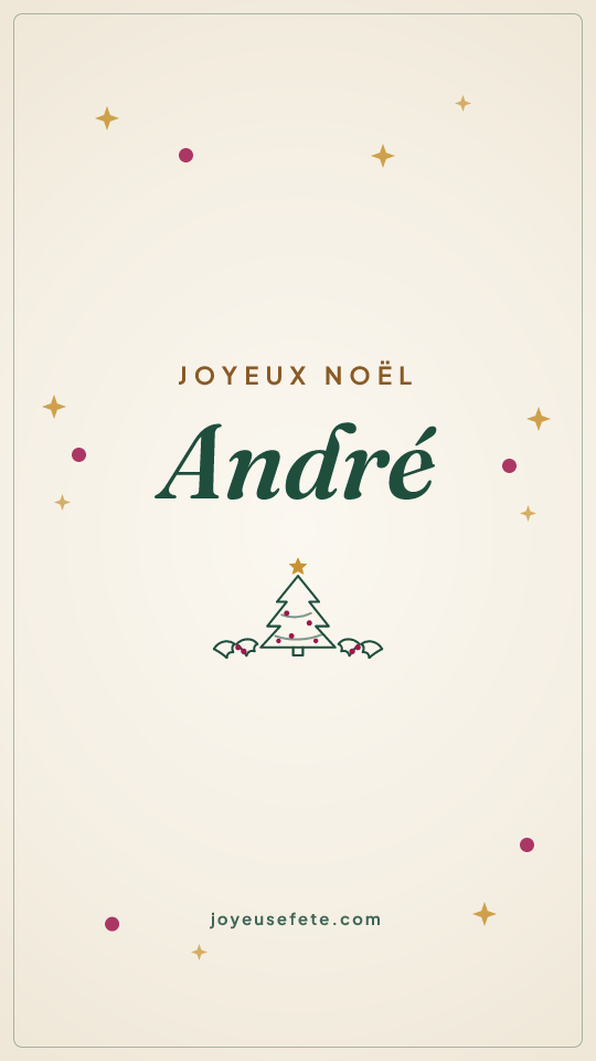 Image « Joyeux Noël André » au format story