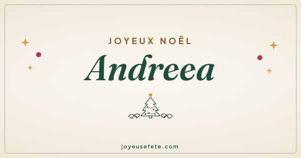 Image « Joyeux Noël Andreea » au format large