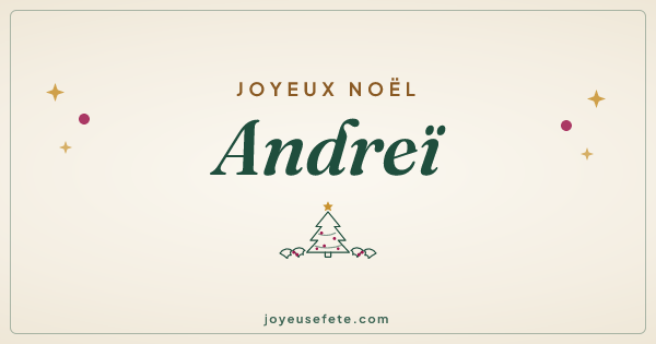 Image « Joyeux Noël Andreï » au format large