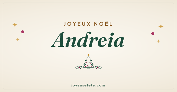 Image « Joyeux Noël Andreia » au format large