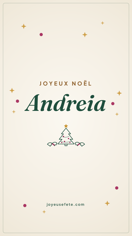 Image « Joyeux Noël Andreia » au format story