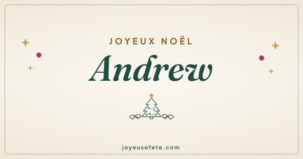 Image « Joyeux Noël Andrew » au format large