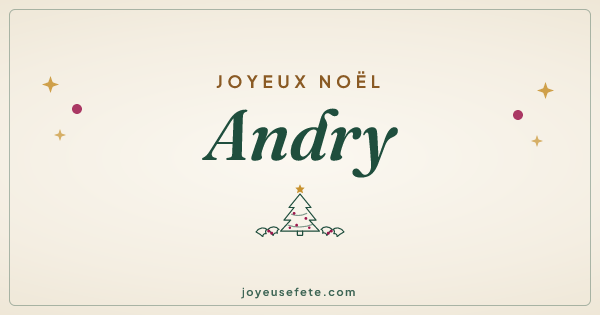 Image « Joyeux Noël Andry » au format large