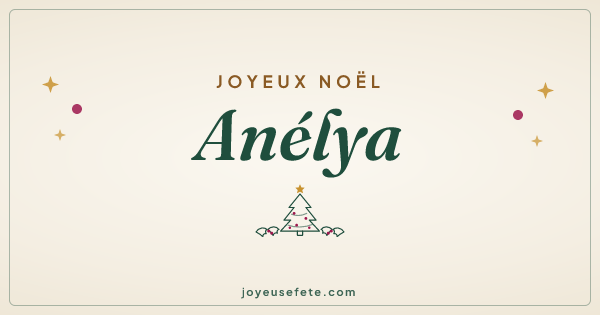Image « Joyeux Noël Anélya » au format large