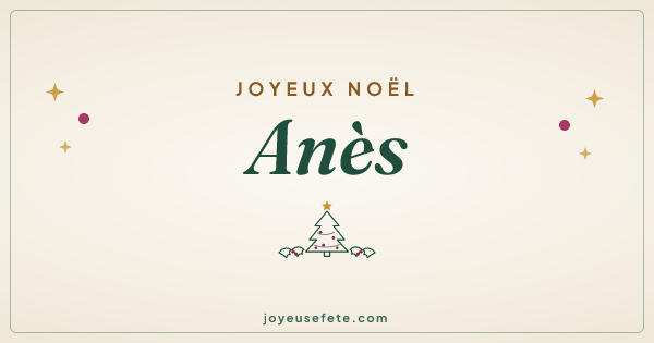 Image « Joyeux Noël Anès » au format large