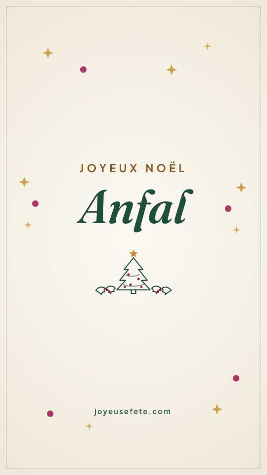 Image « Joyeux Noël Anfal » au format story