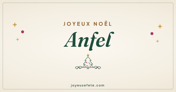 Image « Joyeux Noël Anfel » au format large