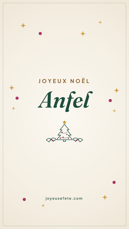 Image « Joyeux Noël Anfel » au format story