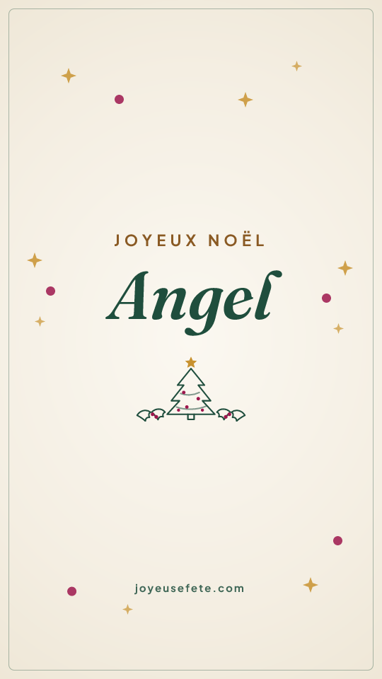 Image « Joyeux Noël Angel » au format story