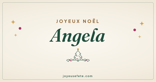 Image « Joyeux Noël Angela » au format large