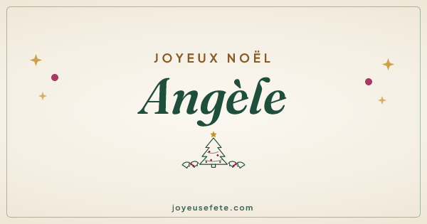 Image « Joyeux Noël Angèle » au format large