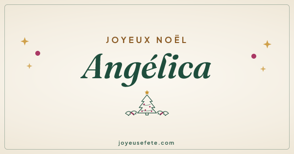 Image « Joyeux Noël Angélica » au format large