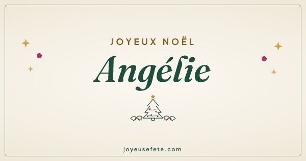 Image « Joyeux Noël Angélie » au format large
