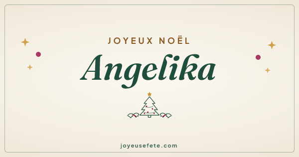 Image « Joyeux Noël Angelika » au format large