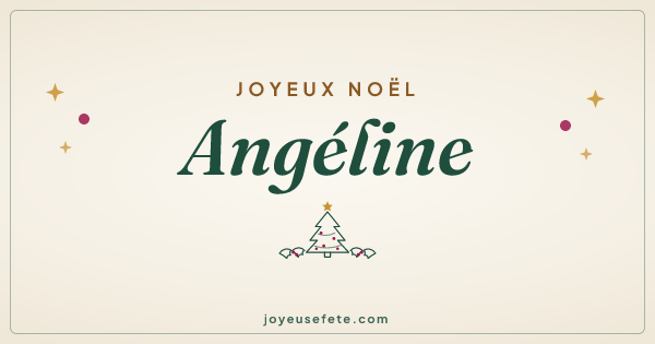 Image « Joyeux Noël Angéline » au format large