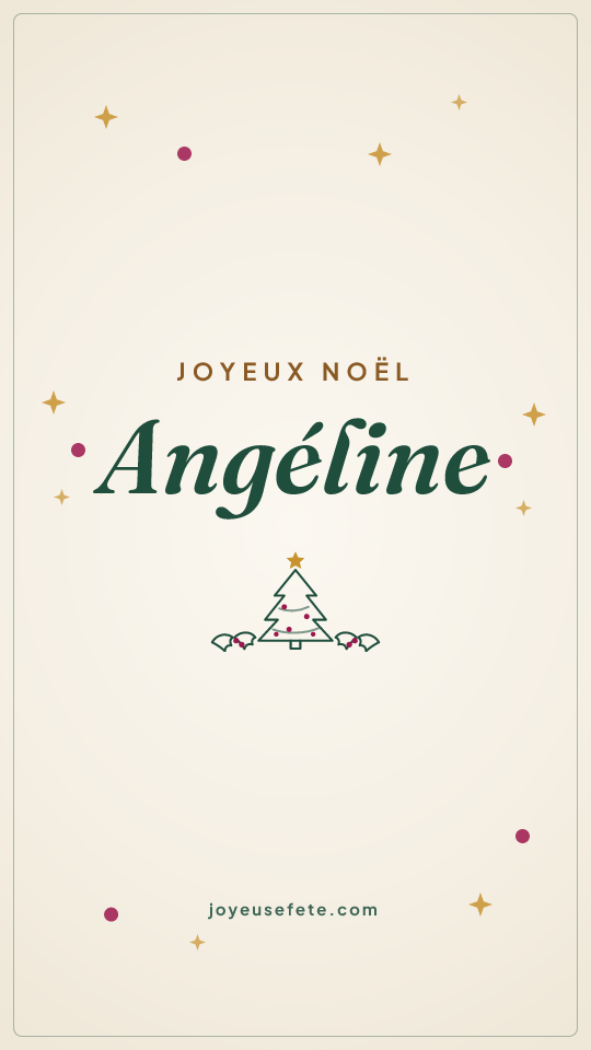 Image « Joyeux Noël Angéline » au format story