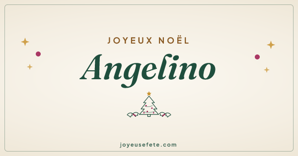 Image « Joyeux Noël Angelino » au format large