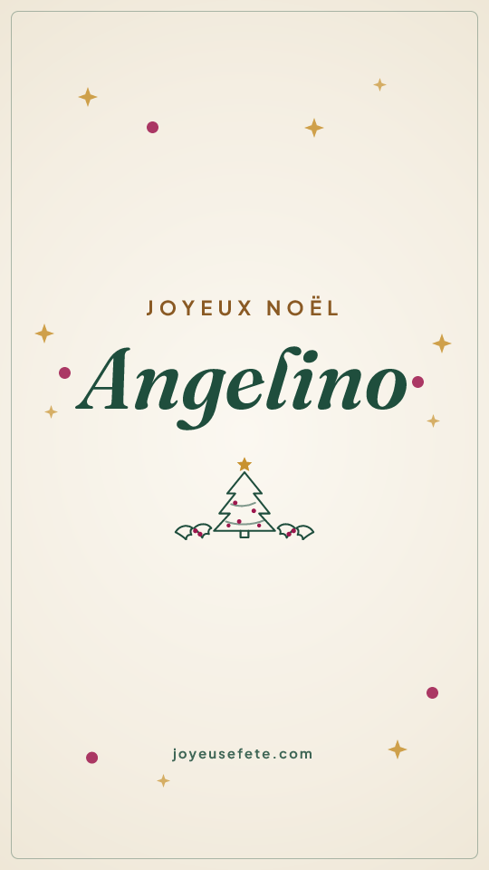 Image « Joyeux Noël Angelino » au format story