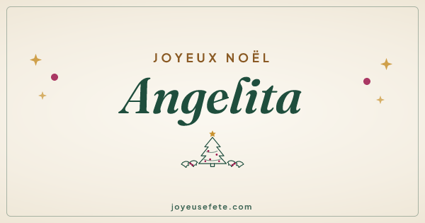 Image « Joyeux Noël Angelita » au format large