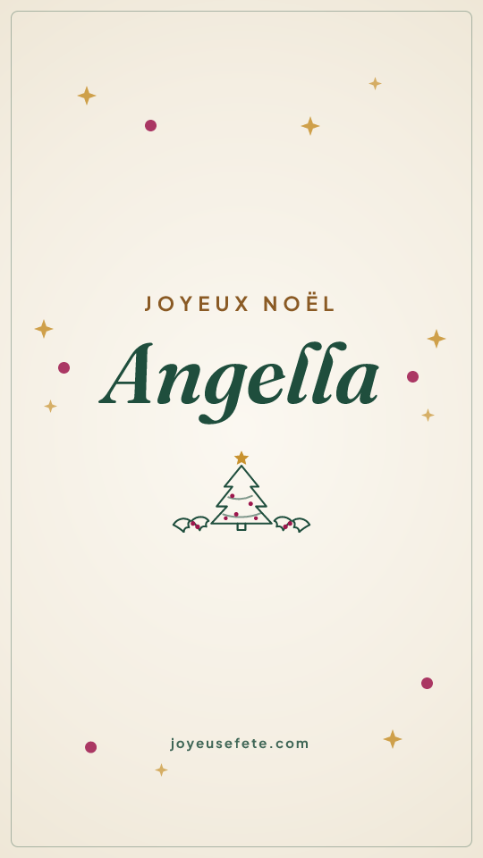 Image « Joyeux Noël Angella » au format story