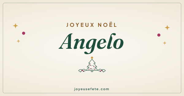 Image « Joyeux Noël Angelo » au format large