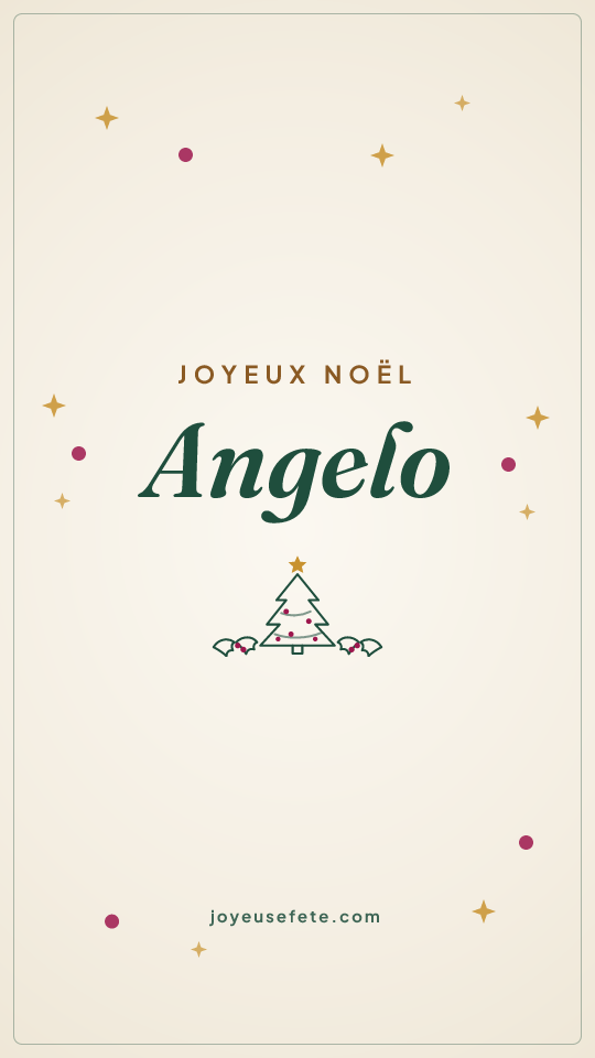 Image « Joyeux Noël Angelo » au format story